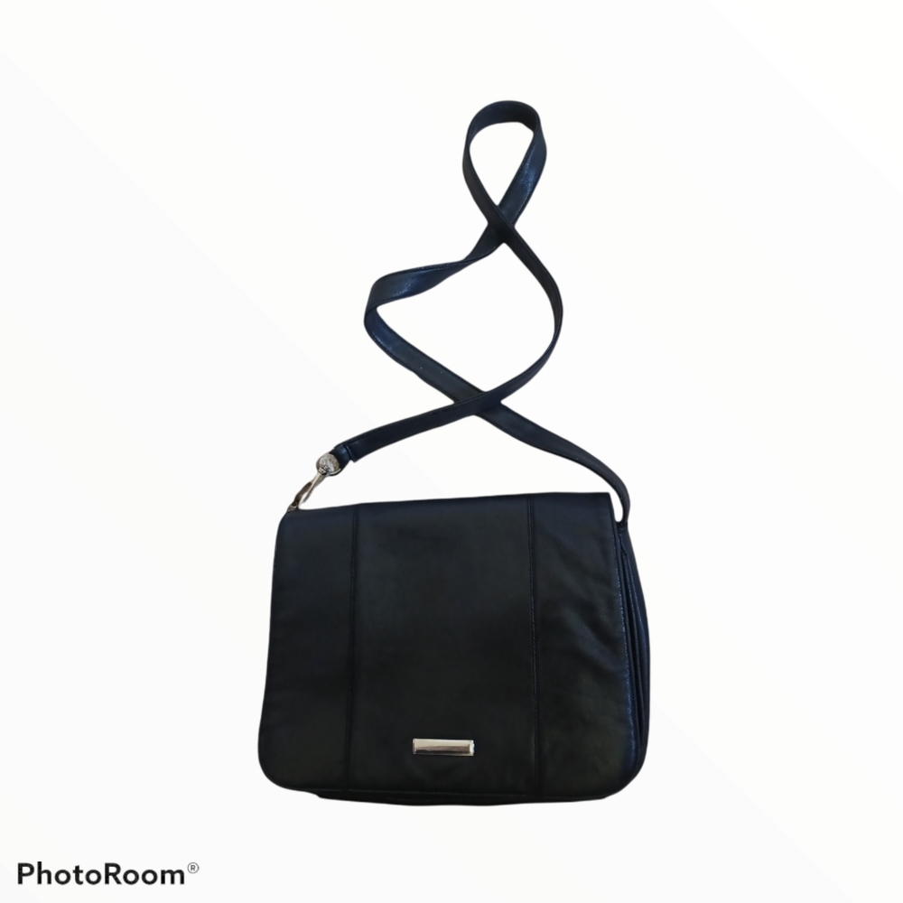 Leather Shoulder Organizer Purse